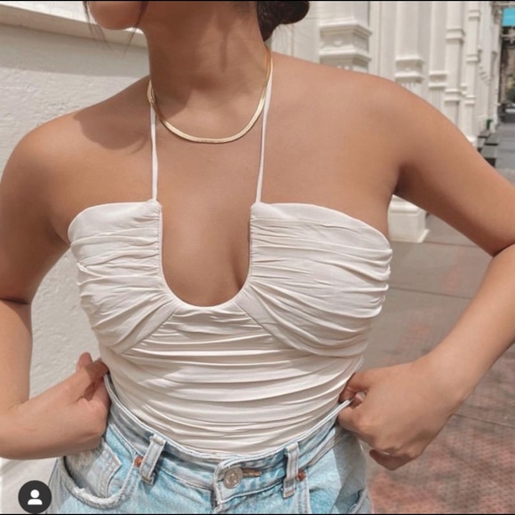 ZARA DRAPED TOP LIMITED EDITION - Picture 5 of 14